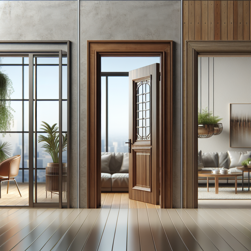 Drzwi szklane, drewniane czy metalowe? Które lepiej pasują do nowoczesnych wnętrz?